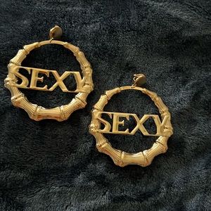 SEXY- Gold Bamboo earrings